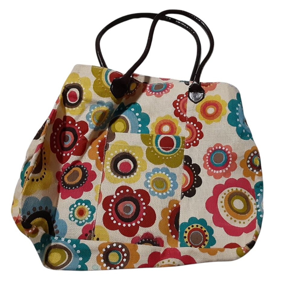 Murval Bag Floral Canvas Beach Tote